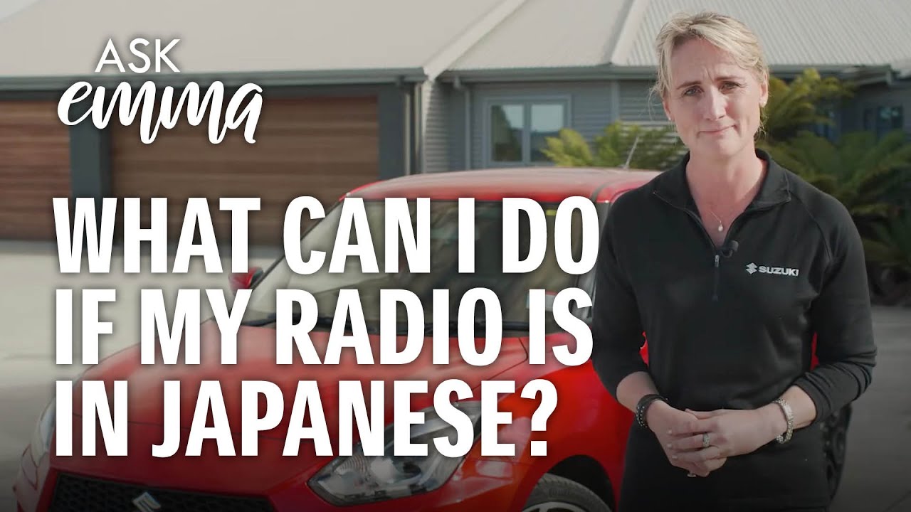 What can I do if my Suzuki owner's manual and radio are in Japanese