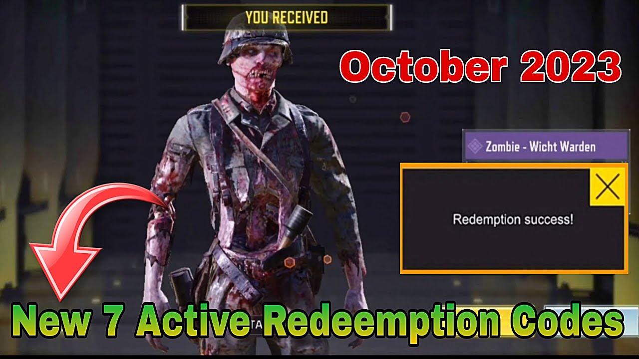 7 October 2023 COD Mobile Free Redeem Code, CODM Redemption Redeem Code  2023