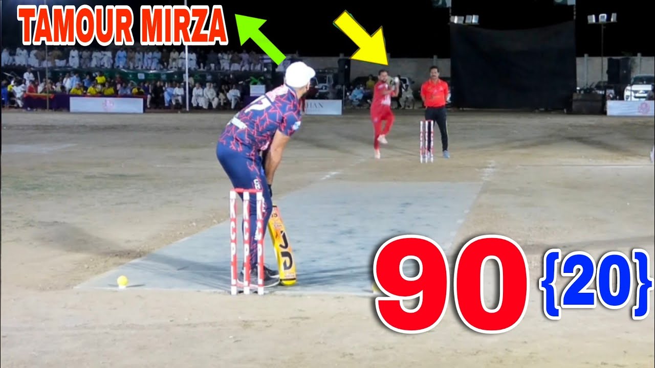 90 RUNS CHASED JUST 20 BALLS || TAMOUR MIRZA UMAR BAJWAH || BEST MATCH ...
