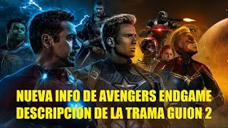 Avengers Endgame Descripción de la Toda la Película Guion 2 Explicación Historia Completa