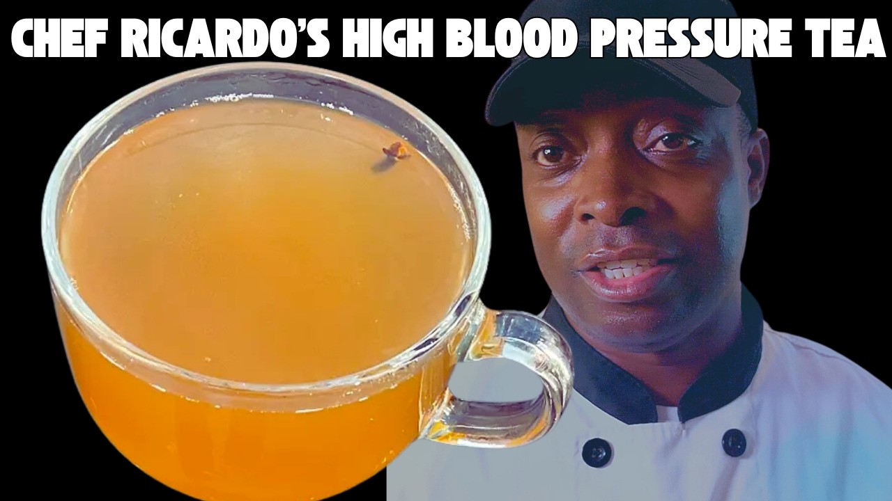 Chef Ricardo’s high blood pressure tea is made with onions, garlic, ginger, and cloves.