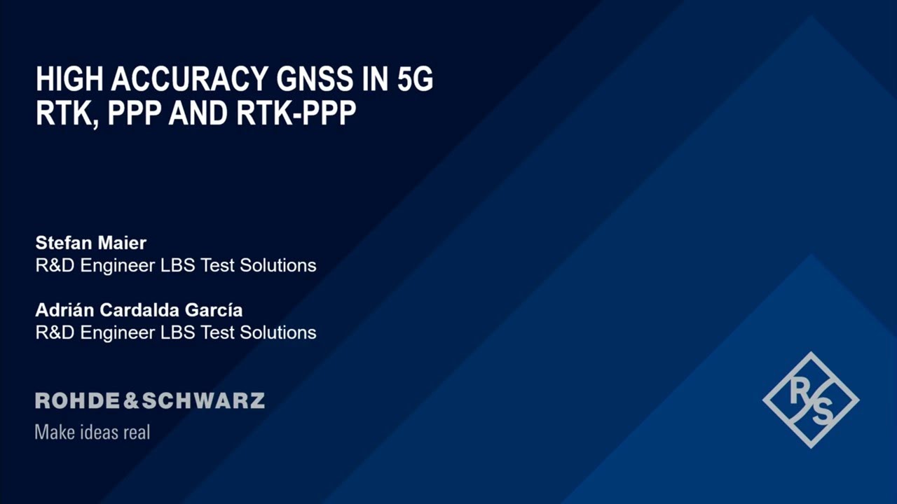 RTK, PPP, RTK-PPP를 통한 5G 세상의 고정밀 GNSS, 로데슈바르즈와 테스트하세요!