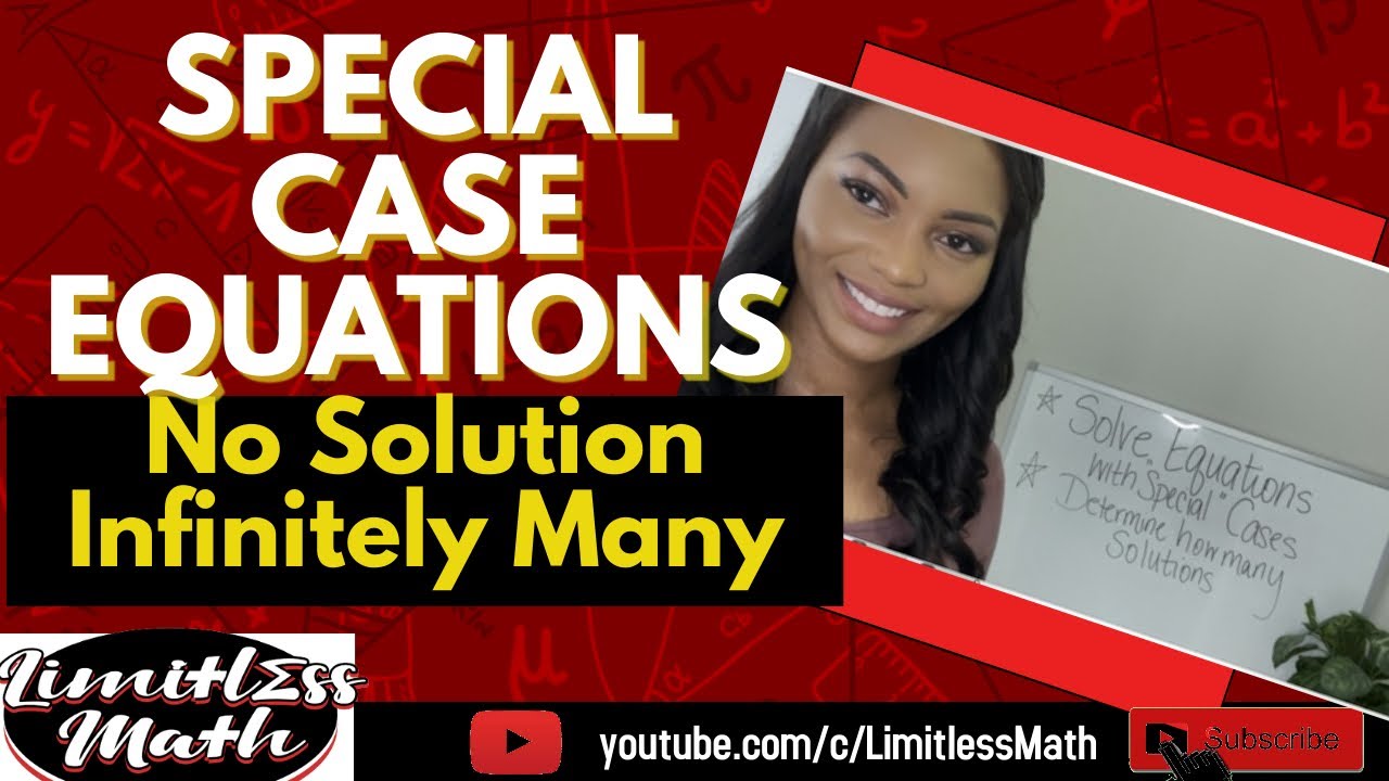 Solving Special Case Equations | No Solution | Infinitely Many ...