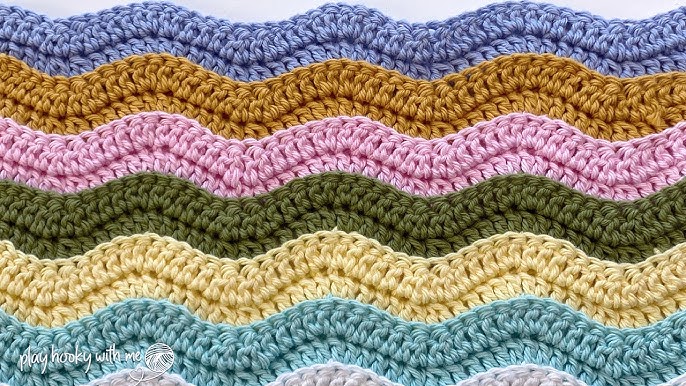 Simple Crochet: Ridged Ripple Blanket / Scarf 