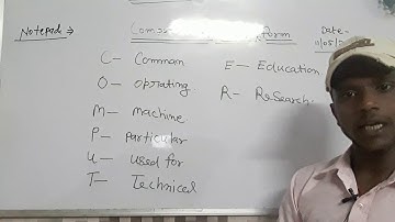 Computer ki full form