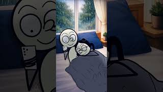 He panicked when she woke up 😭 #couplegoals #animation