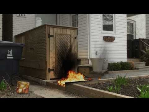 Exploding Garbage Can