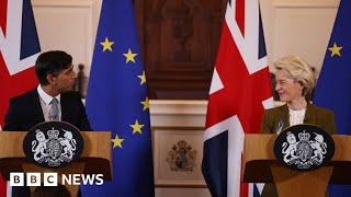 'Decisive breakthrough' in post-Brexit deal for Northern Ireland says Sunak and EU chief – BBC News