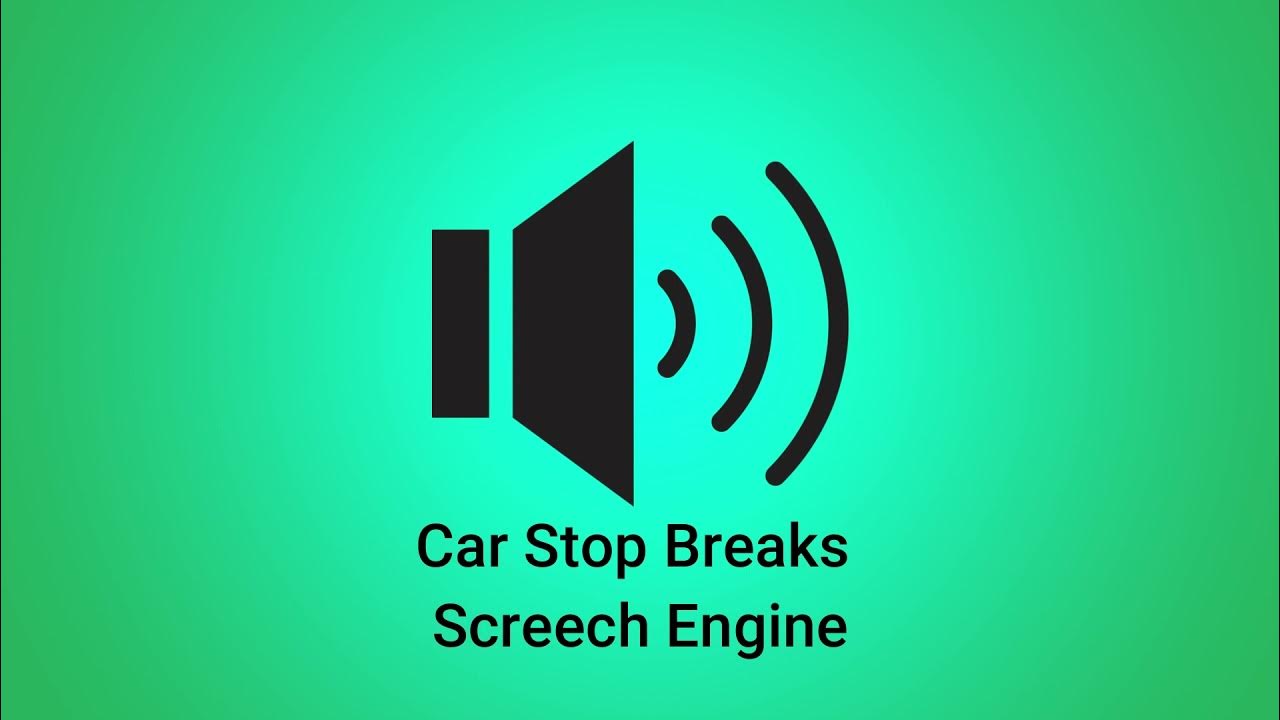 Car Stop Breaks Screech Engine - Sound Effect - YouTube