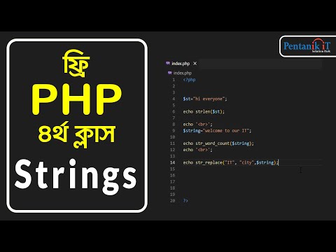 String Functions in PHP Tutorial for Beginners | PHP Strings | Pentanik IT