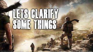 Let's Clarify Some Things...