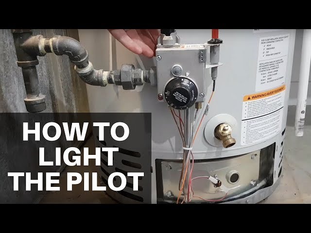 How To Light Your Water Heater's Pilot Flame - YouTube