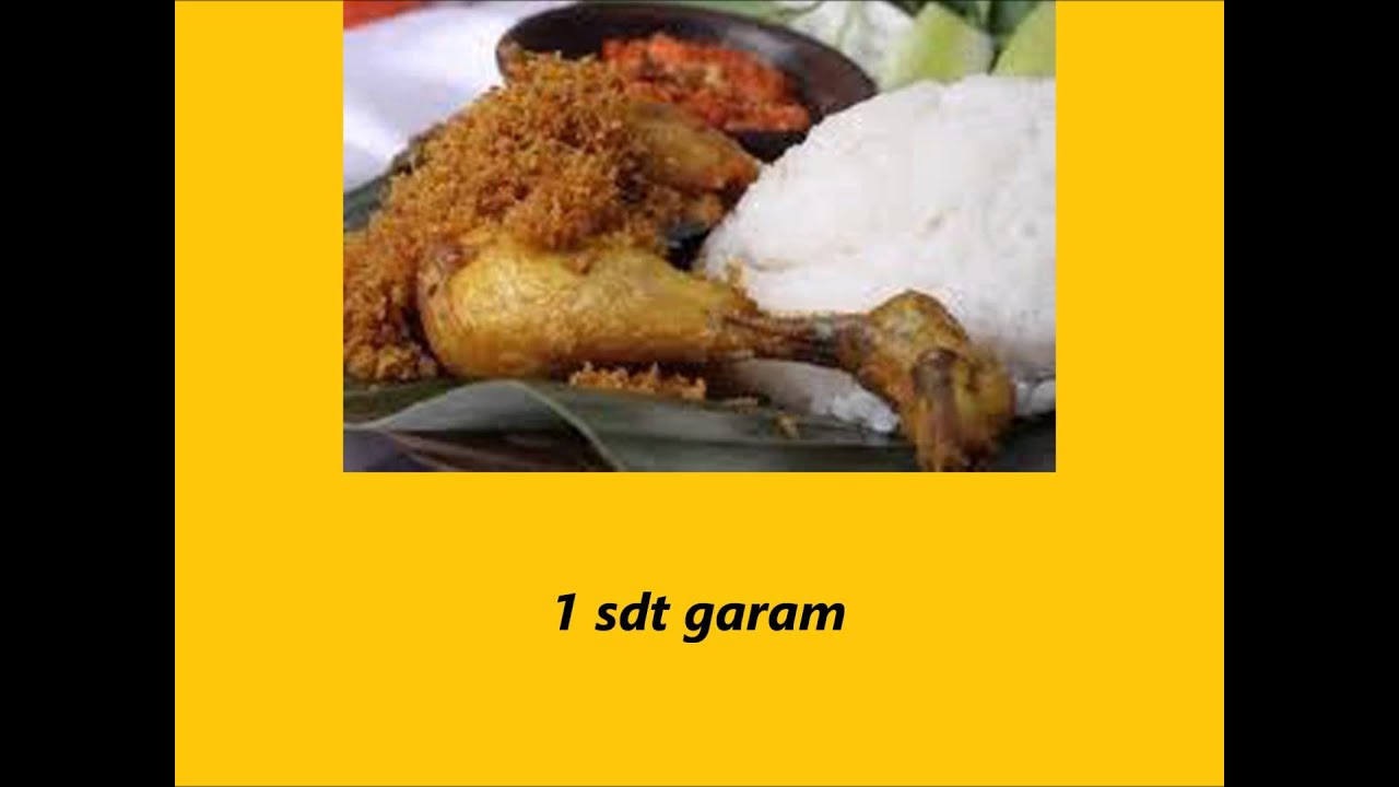 Resep Masakan Ayam Goreng Serundeng (Jawa Barat) - YouTube