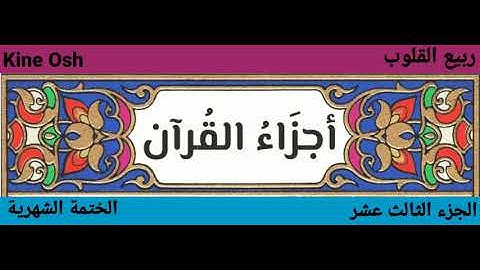 سورة يوسف + الرعد + ابراهيم ،الجزء الثالث عشر || قادر الكردي + ماهر المعيقلي ||