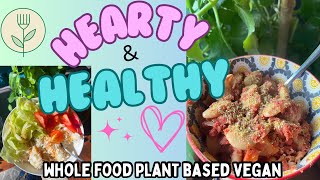 HEARTY AND HEALTHY FUSS FREE MEALS | WFPBV | +OSEA HAUL & VEGGIE GARDEN UPDATE!