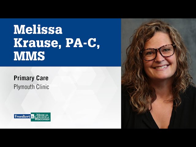 Watch Melissa Krause, physician assistant on YouTube.