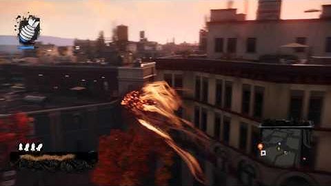 inFAMOUS™ Second Son shooting a drone in air