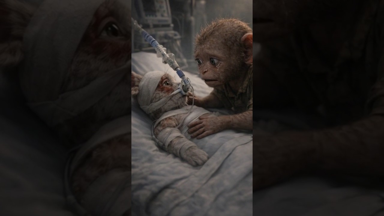 He Tried to Save a Life 💔🐒🐰
