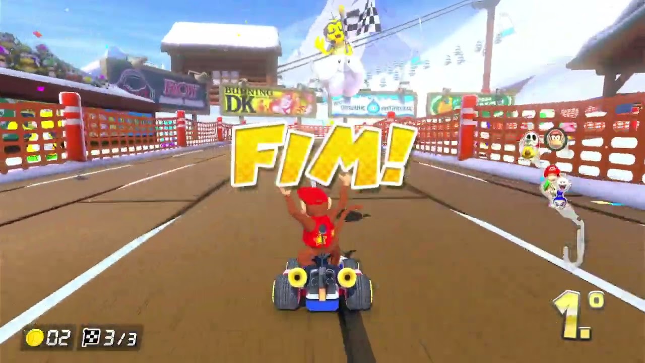Mario kart 8, parte 19, taça fruta.