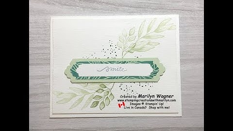 Stamp before using the 3D Subtle Embossing Folder