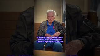 WW II Veteran Reid Clanton visits the chapel in the Normandy American Cemetery for the first time.