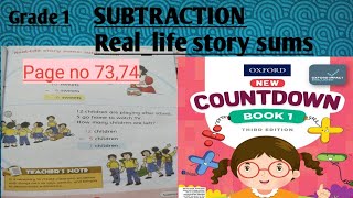 MATHS:Grade 1 Subtraction Real_life story sums(page 73,74) Net Worth