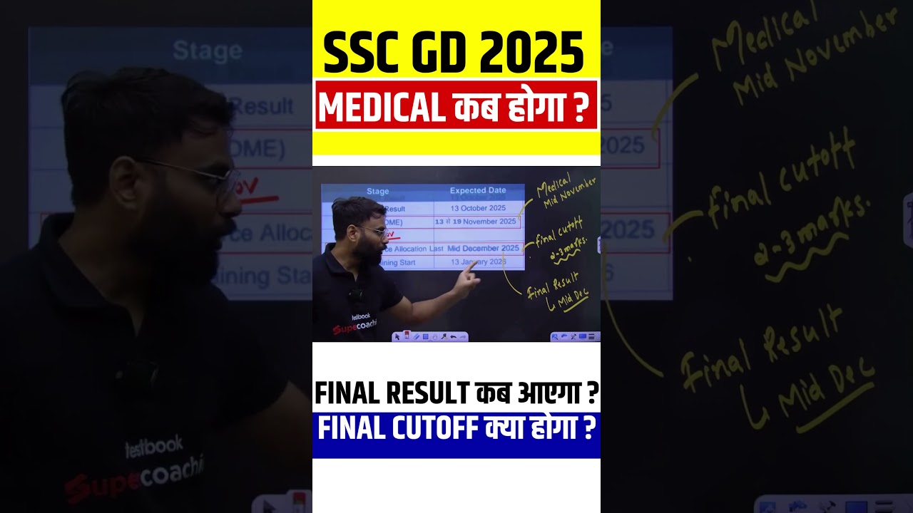SSC GD 2025 Medical कब होगा ? Final Result कब आएगा ? 