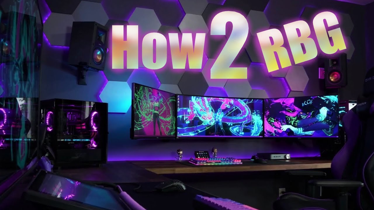 TRANSFORM your GAMING SETUP with RGB Lighting! How to light your Gaming Room  on a budget! 