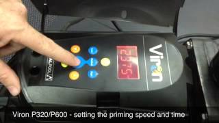 P320/P600 - Priming Speed and Time Setting