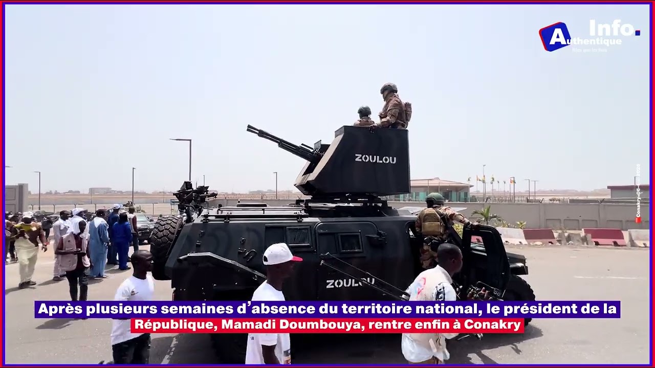 🚨🇬🇳| Le président de la République, Mamadi Doumbouya, rentre enfin à Conakry ⬇️