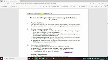 Windows Application using Radio Button & Check Box in VB. NET| GAD (22034)