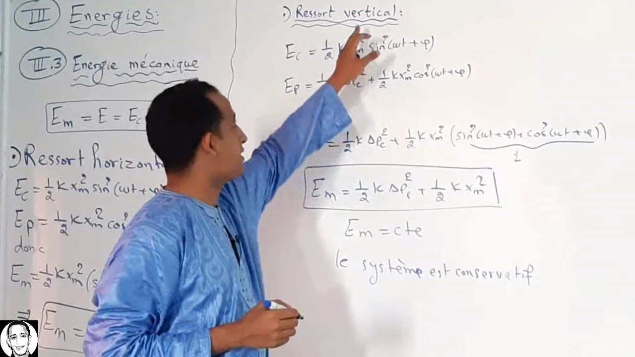 Physique : Ressort - Partie 3 : Energies (7C/7D)