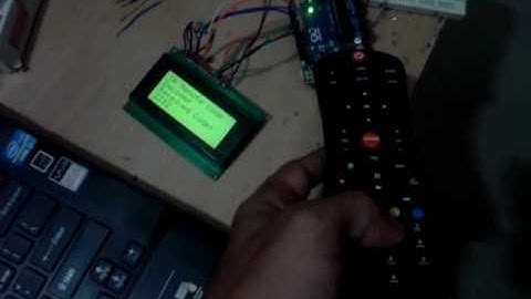 Ir remote code decoder with LCD using Arduino