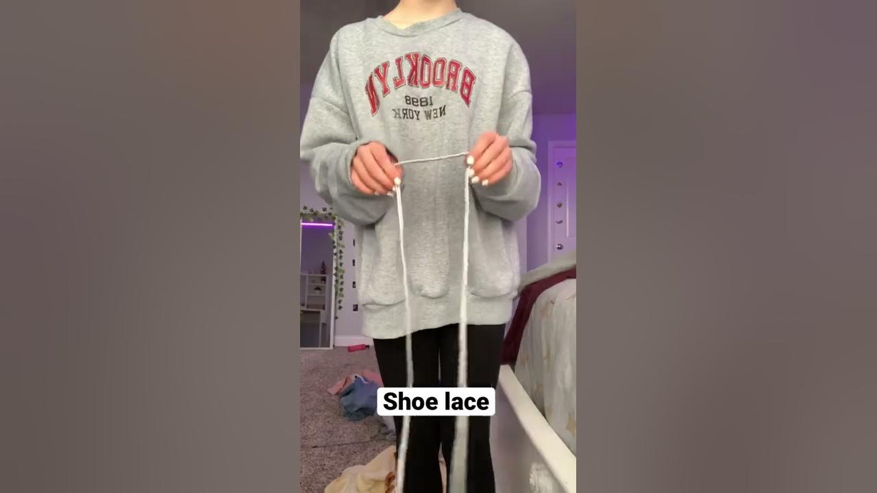 Hack for your oversized crew neck! ☺️💕