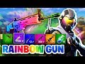 THE RAINBOW GUN CHALLENGE - Fortnite Battle Royale Gameplay