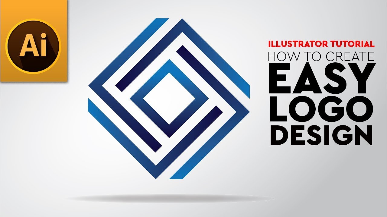 Adobe Illustrator Easy Logo Design - YouTube