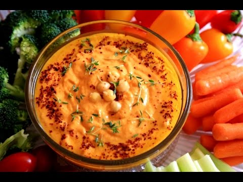 Red Pepper Hummus Recipe - Heghineh Cooking Show