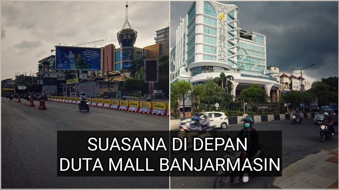 Update Suasana Di Depan Duta Mall Banjarmasin Saat Sore Hari