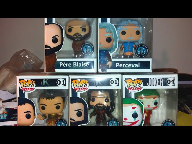 funko pop kaamelott tous les personnages + diorama 