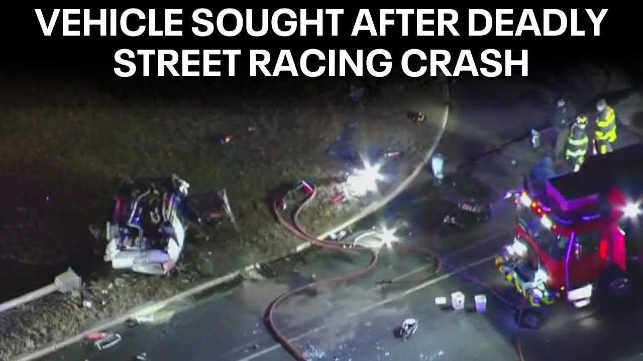 3rd vehicle sought in connection with deadly street racing crash - YouTube