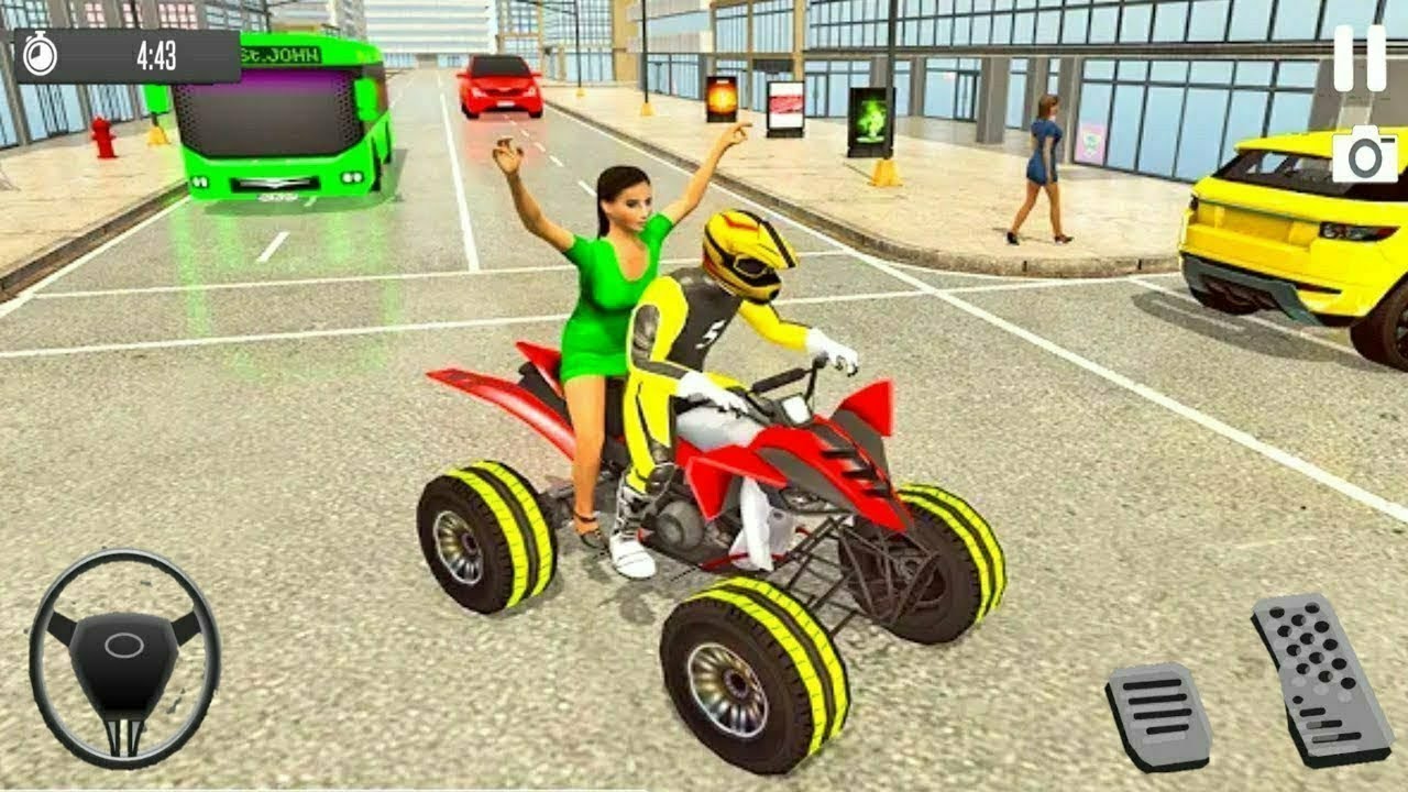 ATV Bike Taxi Sim 2021 | Taxi Simulator Game_ Android Gameplay