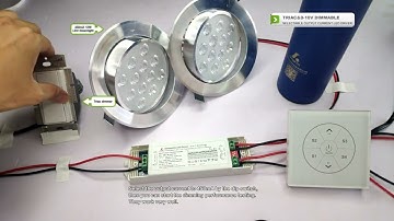 Wiring installation and display of 20W Triac & 0-10V Dimmable CC LED driver