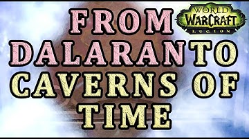 Where is portal to Caverns of Time in Dalaran WoW Legion