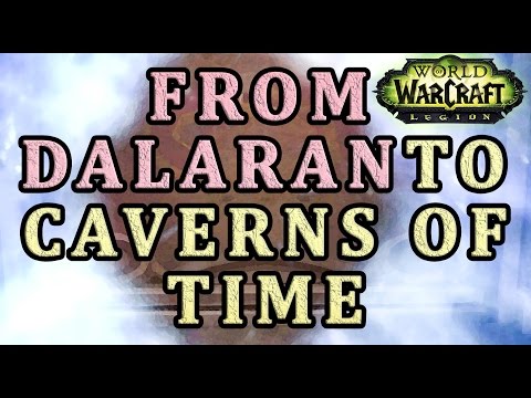 Where is portal to Caverns of Time in Dalaran WoW Legion