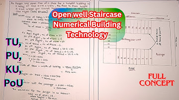 Open Well Staircase Numerical | Building Technology | IOE|TU|PU|PoU|KU|Easy Way