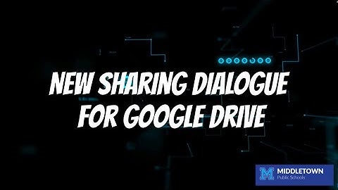 New Sharing Dialogue for Google Drive
