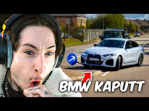 Dummer BMW Fahrer baut Unfall mit Straßenschild?! 😂🚨 (RLP Dashcam) | Marzelio Reaction