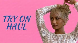 4k Tryon Haul  Transparent Bikinis U0026 Lingerie  See Everything try on Haul seethroughtops 7