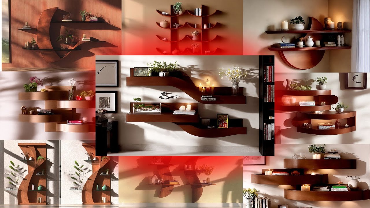 Modern Wooden Wall Shelf Design😃ঘর সাজানোর স্টাইলিশ আইডিয়া💕