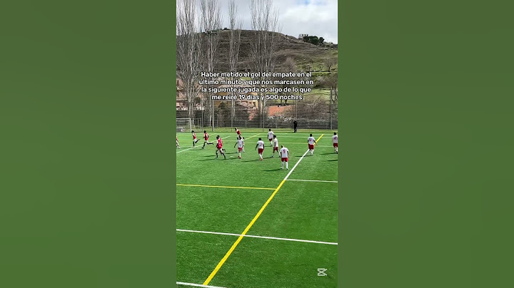 Marco el gol del empate en el último minuto y nos marcan en la siguiente jugada